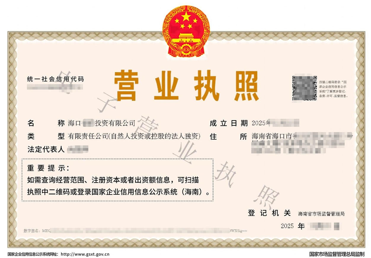 客户案例:广东企业跨省注册海南投资公司,云析财税全程线上办结 客户案例:广东企业跨省注册海南投资公司,云析财税全程线上办结